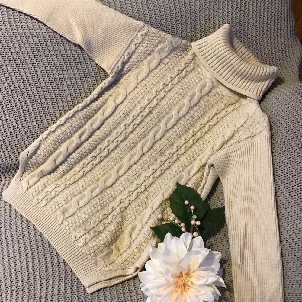 Cream Turtleneck